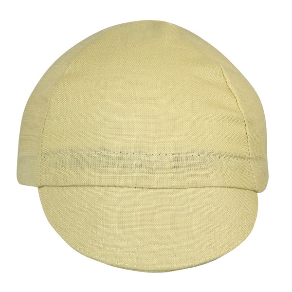 Pear Linen 4-Panel Cap