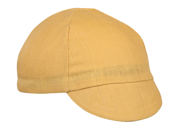 Peach Linen 4-Panel Cap