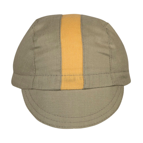 Martini/Peach Linen 3-Panel Cap