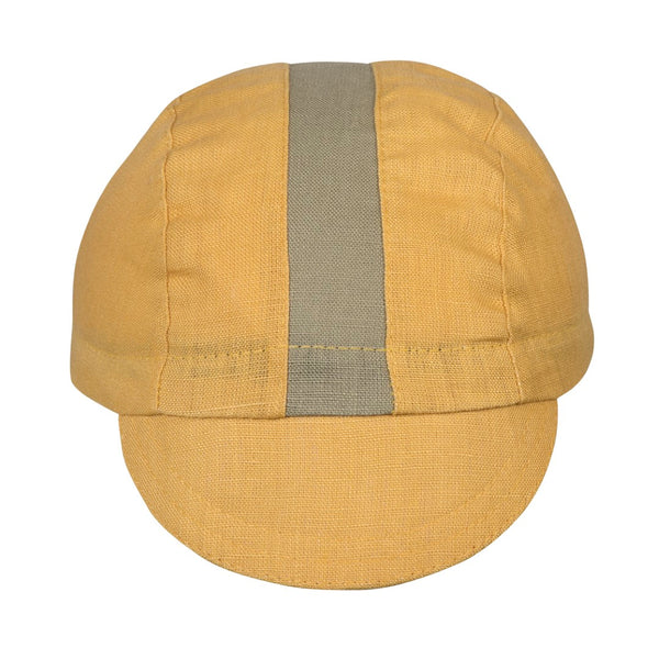 Peach/Martini Linen 3-Panel Cap
