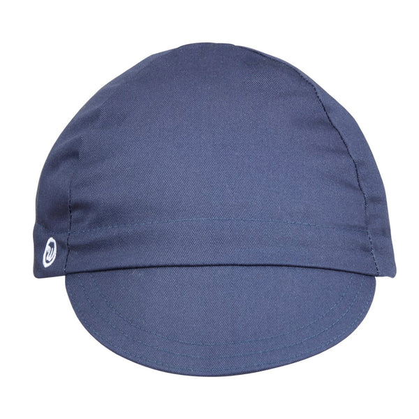 Navy Cotton 4-Panel Cap. Front view.