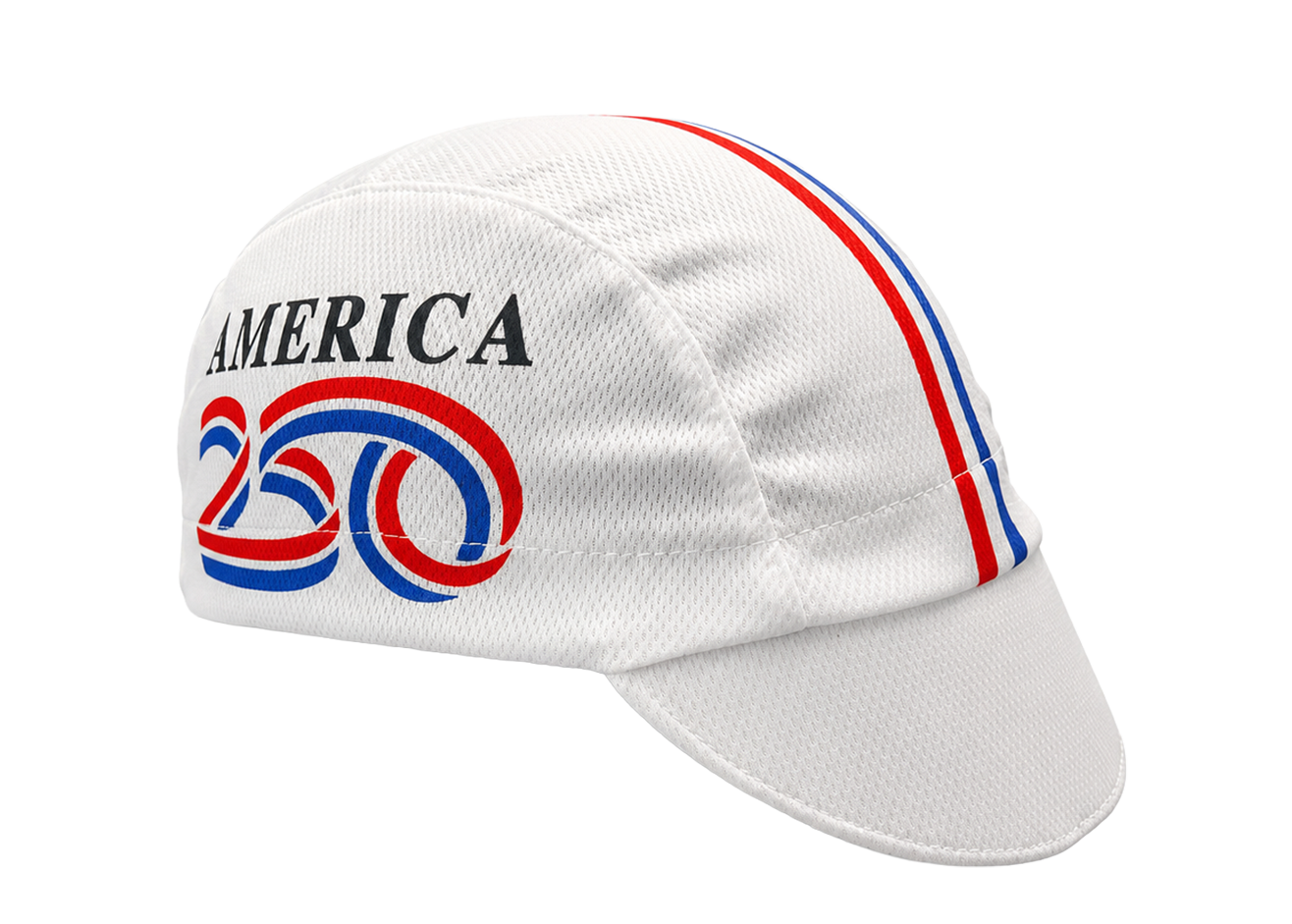 250th Anniversary - USA Technical Cycling Cap - White – Walz Caps
