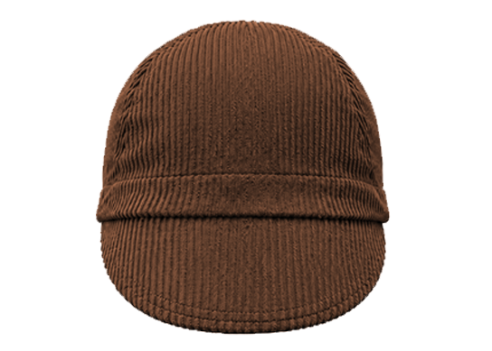 Brown Corduroy Cotton 4-Panel Cap