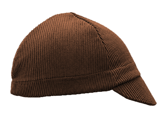 Brown Corduroy Cotton 4-Panel Cap