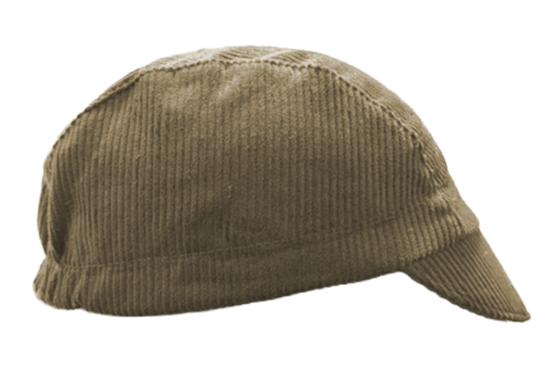 Olive Corduroy Cotton 3-Panel Cap