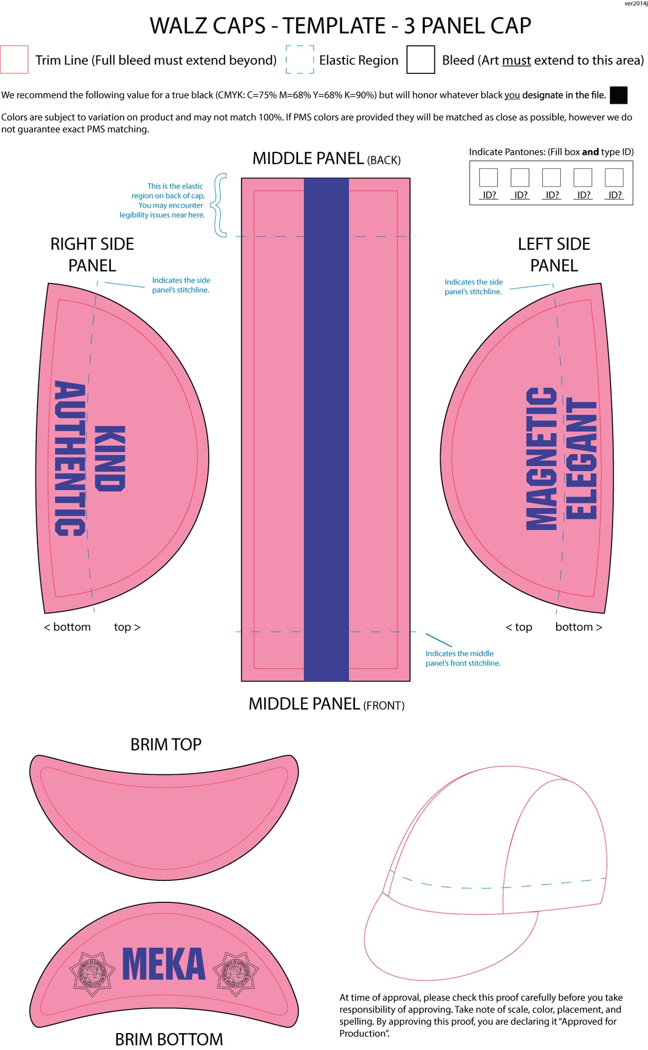 MEKA Cap Pink – Walz Caps - Superior Quality Cycling Caps