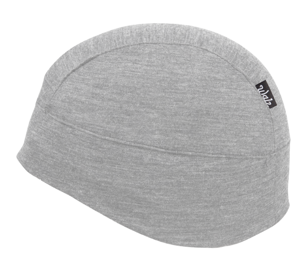 Heather Gray Merino Wool Skull Cap