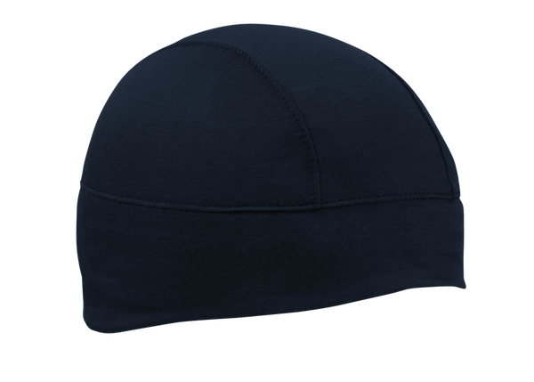 Navy Merino Wool Skull Cap