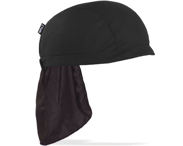 Black Technical Skull Cap with Neck Flap – Walz Caps