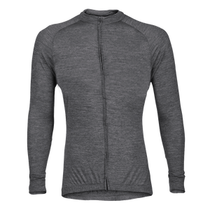 Gull Gray Merino Wool Jersey - Long Sleeve