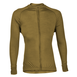 Army Olive Merino Wool Jersey - Long Sleeve