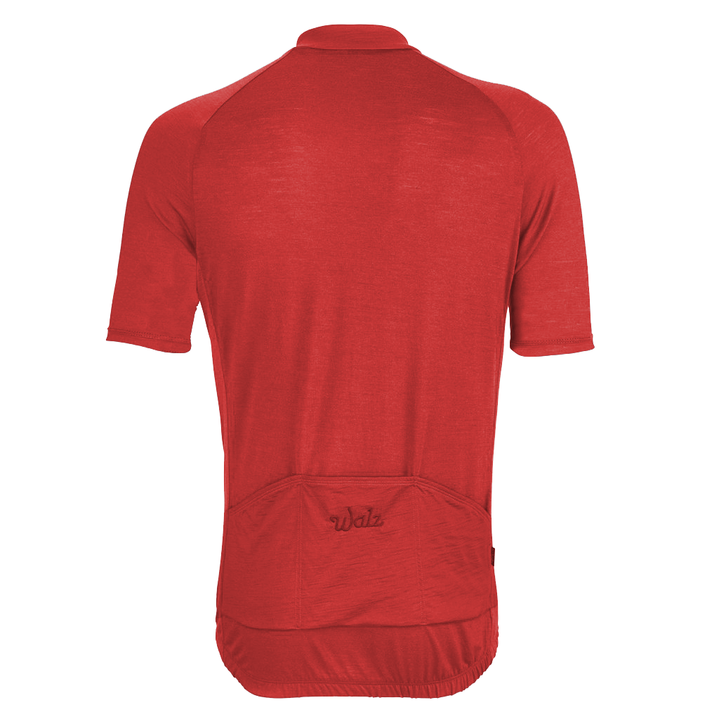 Flare Red Merino Wool Jersey – Walz Caps - Superior Quality