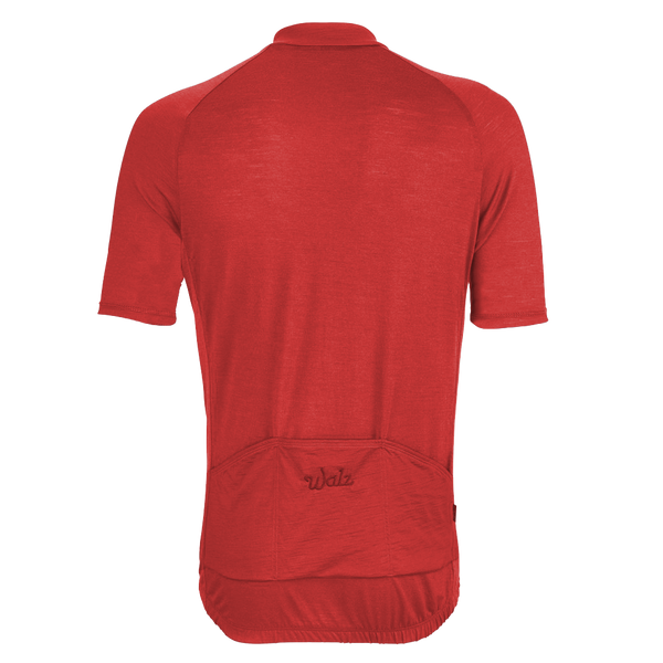 Flare Red Merino Wool Jersey