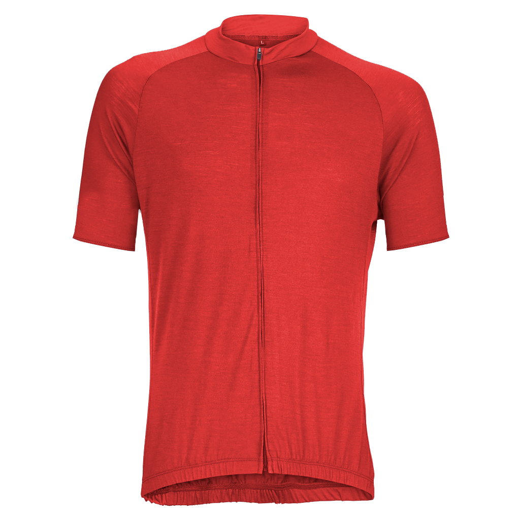 Flare Red Merino Wool Jersey