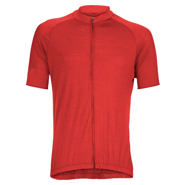 Flare Red Merino Wool Jersey