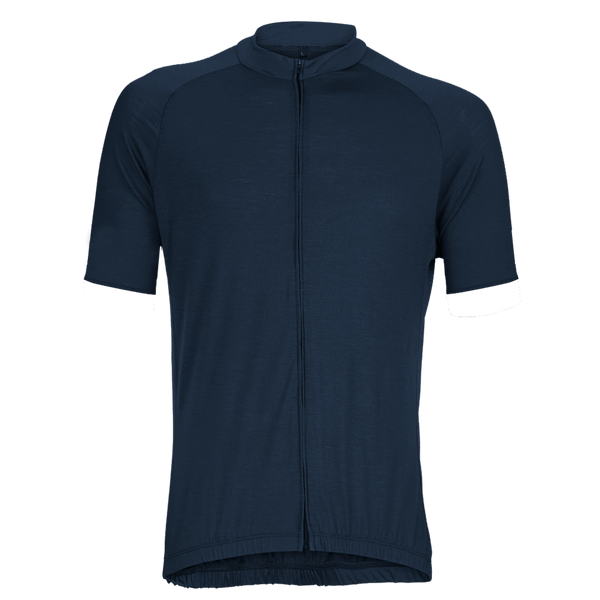 Navy Merino Wool Jersey