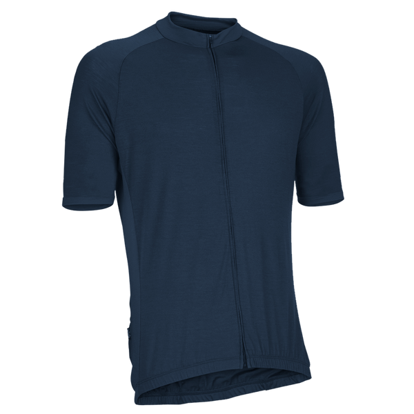 Navy Merino Wool Jersey