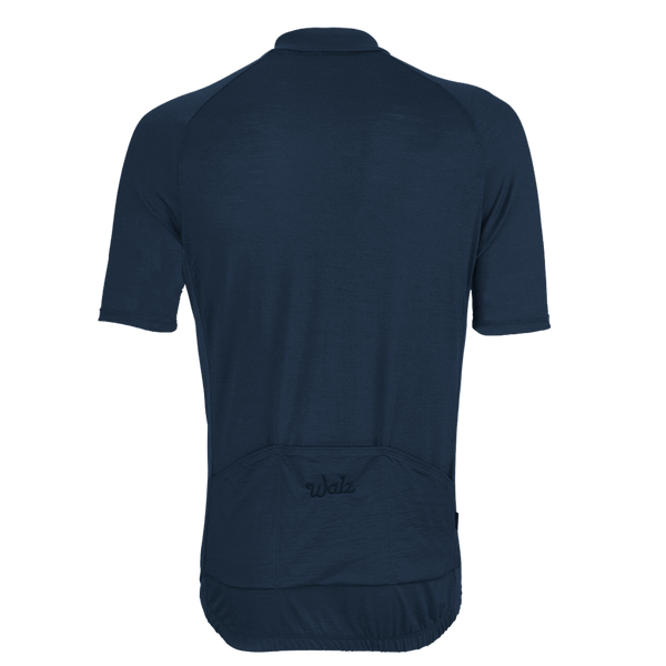 Navy Merino Wool Jersey