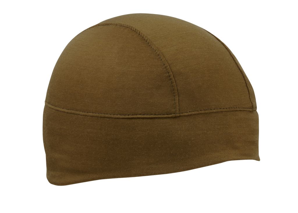 Army Olive Merino Wool Skull Cap