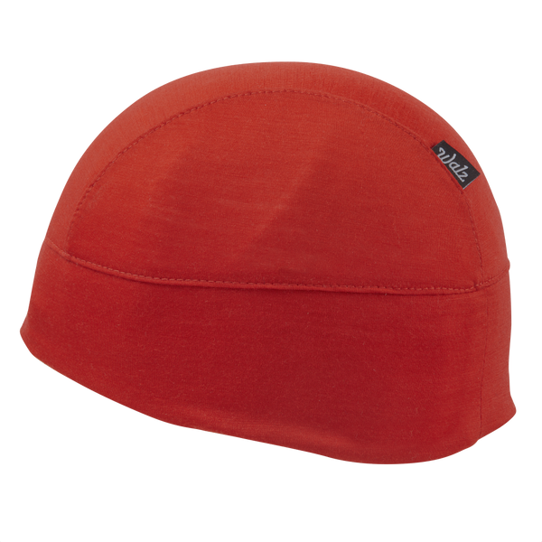 Flare Red Merino Wool Skull Cap