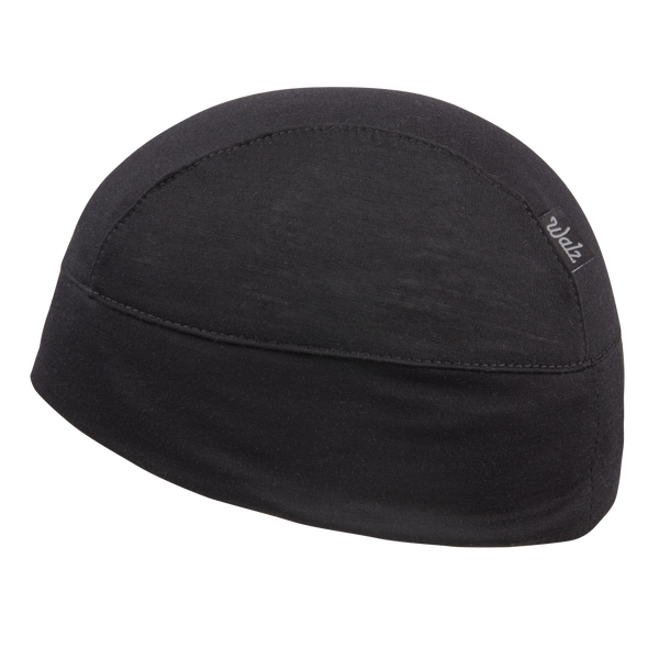 Black Merino Wool Skull Cap