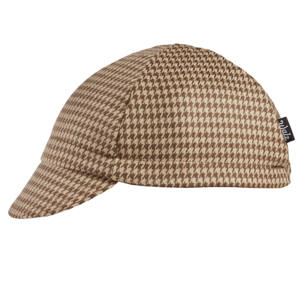 Tan Houndstooth Wool 4-Panel