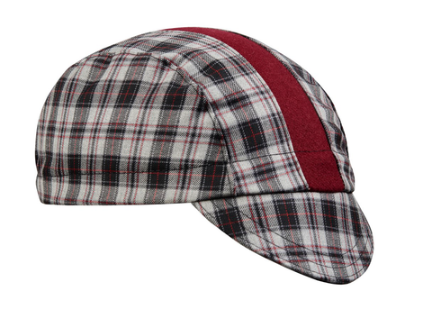 Black Plaid/Red Wool 3-Panel