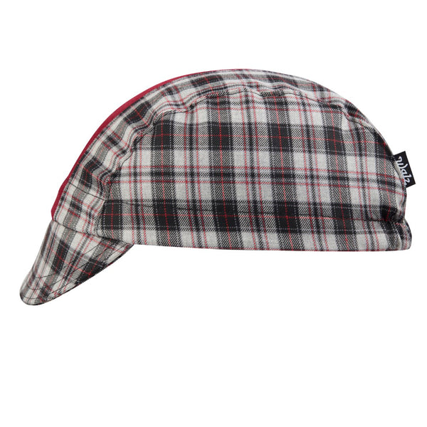 Black Plaid/Red Wool 3-Panel