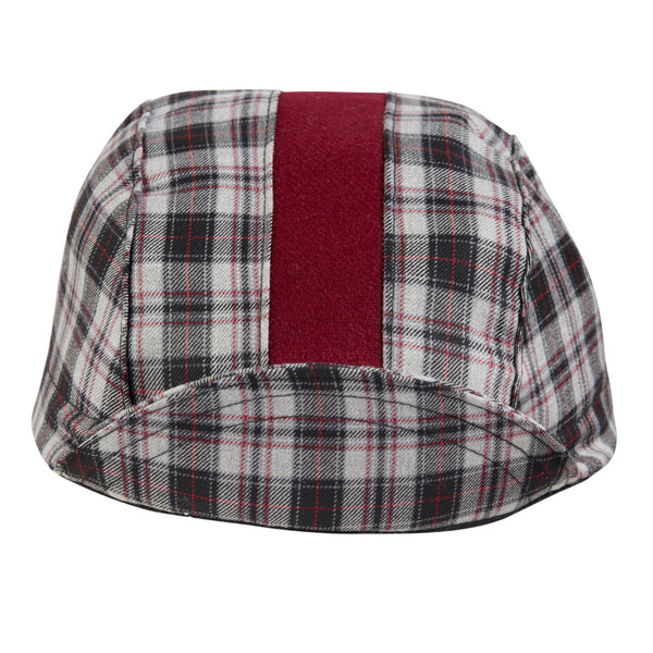 Black Plaid/Red Wool 3-Panel