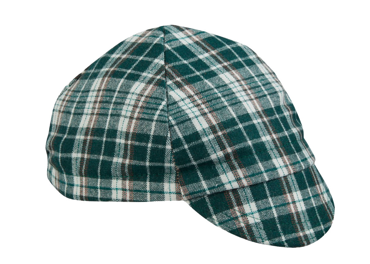 Green Plaid Wool 4-Panel