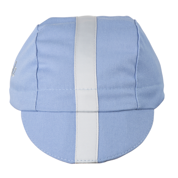 Blue/Gray Grosgrain Ribbon Cap