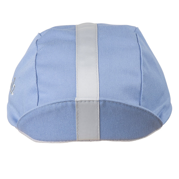 Blue/Gray Grosgrain Ribbon Cap