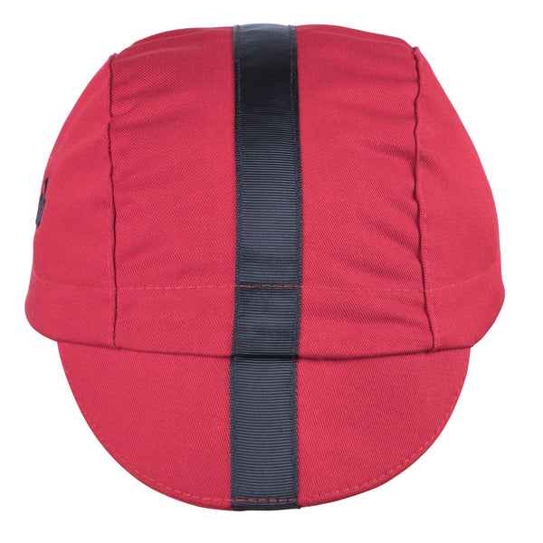 Red/Black Grosgrain Ribbon Cap