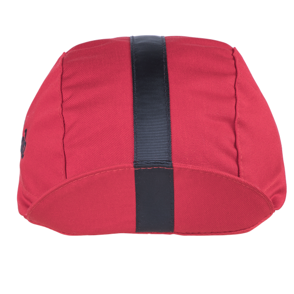 Red/Black Grosgrain Ribbon Cap
