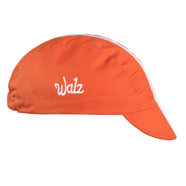 Orange/White Grosgrain Ribbon Cap