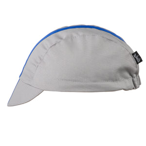 Gray/Blue Grosgrain Ribbon Cap