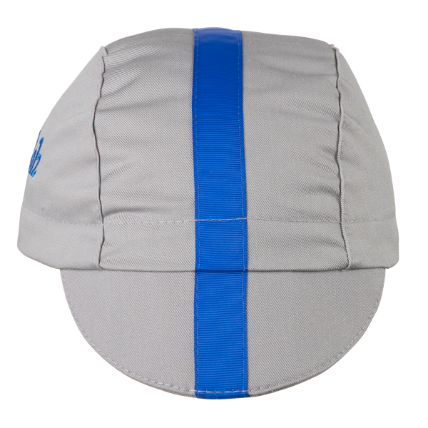 Gray/Blue Grosgrain Ribbon Cap