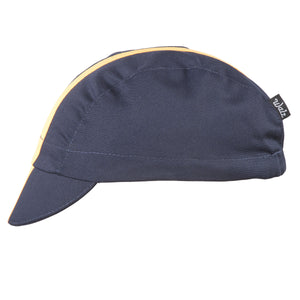 Navy/Yellow Grosgrain Ribbon Cap