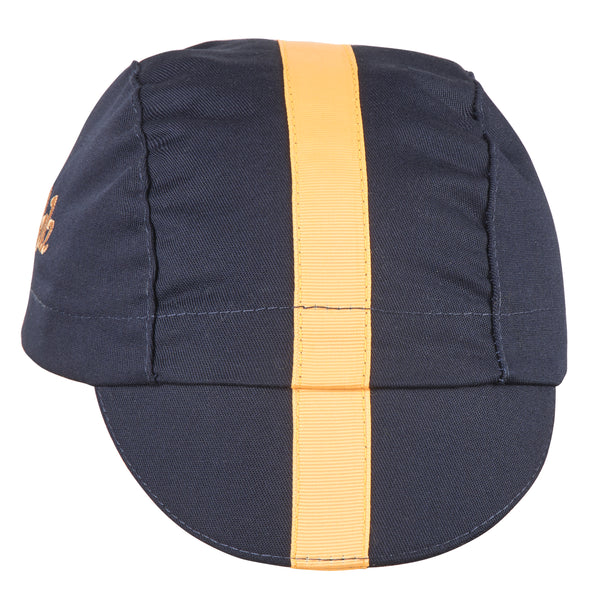 Black/Yellow Grosgrain Ribbon Cap