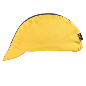 Yellow/Navy Grosgrain Ribbon Cap