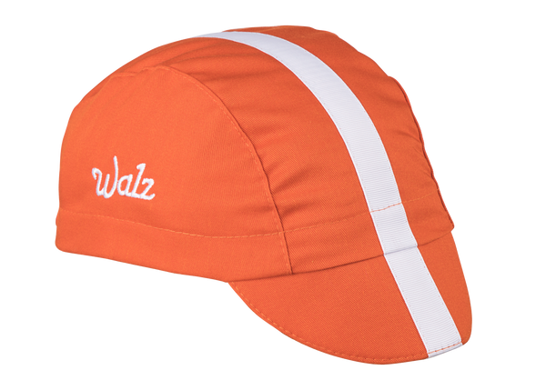 Orange/White Grosgrain Ribbon Cap