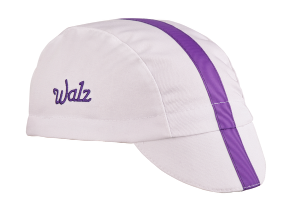White/Purple Grosgrain Ribbon Cap