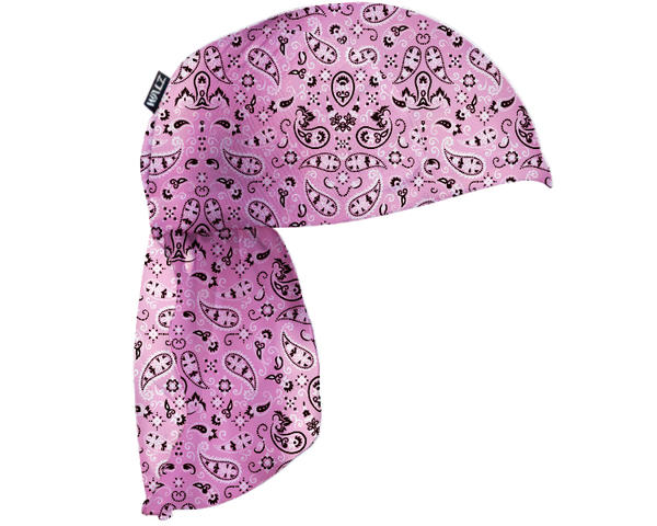 Bandana Technical Skull Cap with Neck Flap - Pink