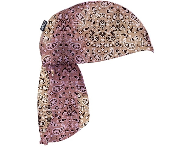 Bandana Technical Skull Cap with Neck Flap - Tan