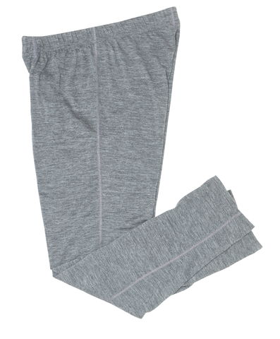 Heather Grey Merino Wool Base Layer Bottom