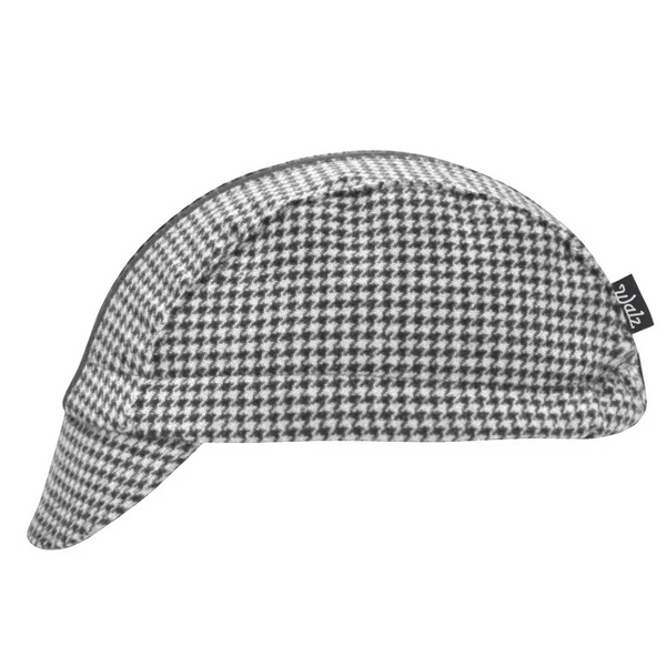 Black Houndstooth/Black Wool 3-Panel
