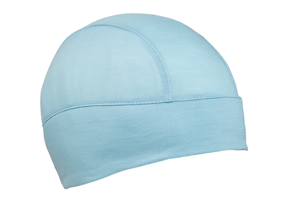 Glacier Blue Merino Wool Skull Cap