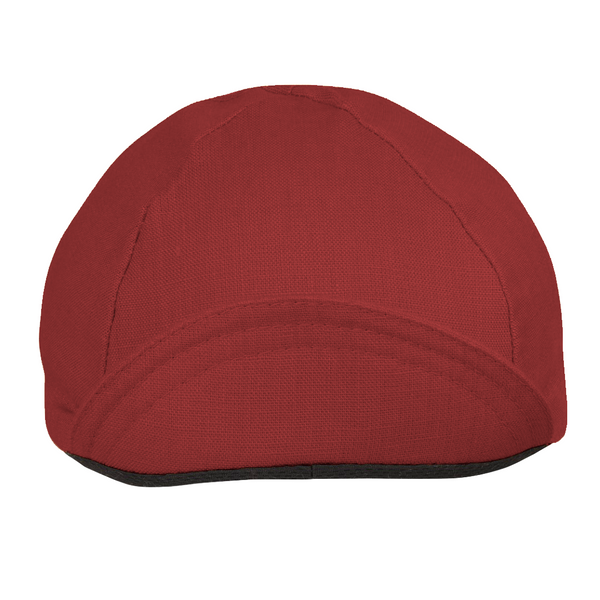 Maroon Linen 4-Panel Cap