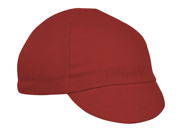 Maroon Linen 4-Panel Cap