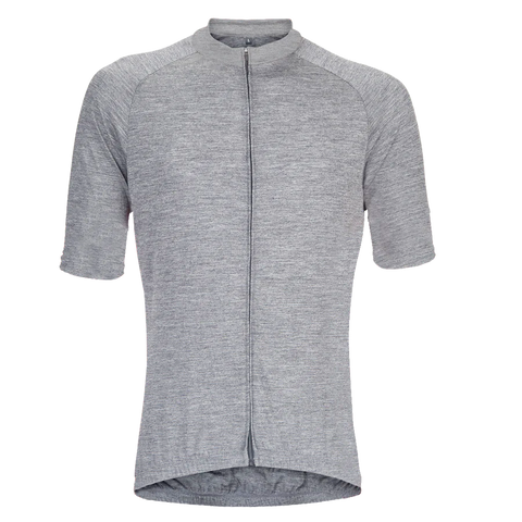 Heather Gray Merino Wool Jersey